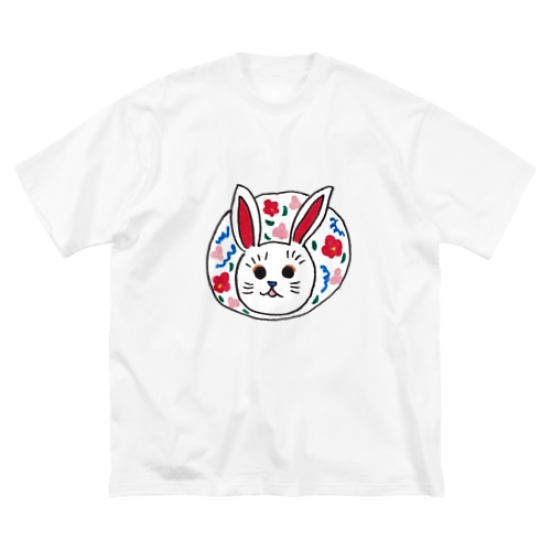 [森図鑑] 三春張子風うさぎ Big T-Shirt