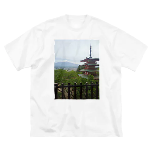 富士山と五重塔 Big T-Shirt
