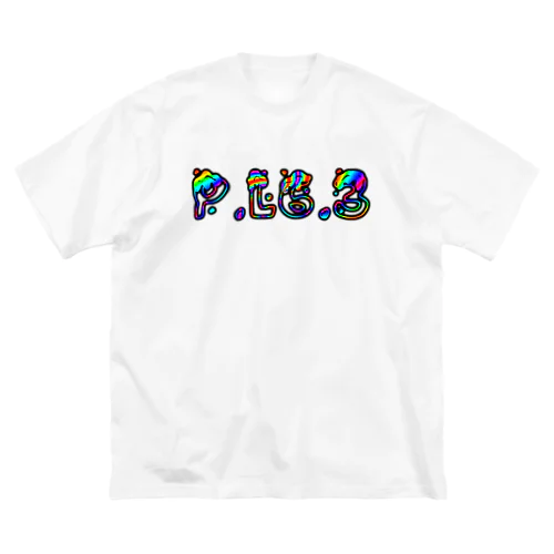 P.L6.3ロゴ【Psychedelic】 ビッグシルエットTシャツ