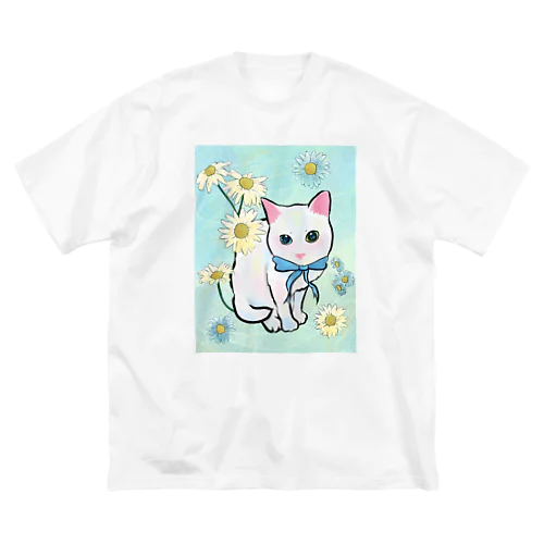 オッドアイしろねこ Big T-Shirt