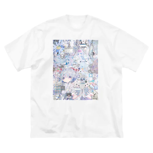 あんしん×リスカちゃん milk  ビッグシルエットTシャツ