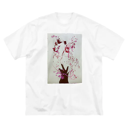 【子どもの絵】桜の木 ビッグシルエットTシャツ