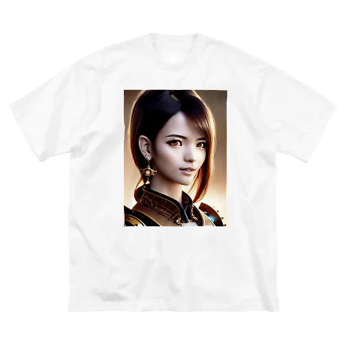 機械仕掛けの美女001 ビッグシルエットTシャツ