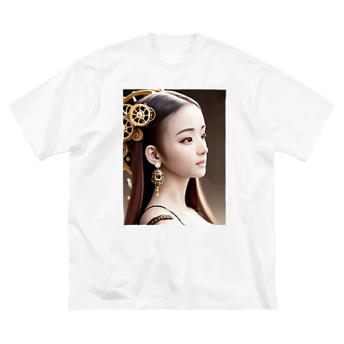 機械仕掛けの美女009 ビッグシルエットTシャツ