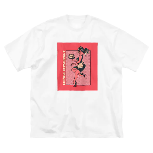 CHINESE RESTAURANT WAITRESS GIRL ビッグシルエットTシャツ