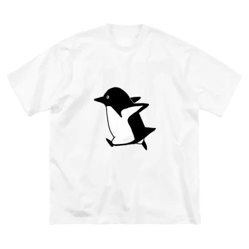 走るアデリーペンギン ビッグシルエットTシャツ