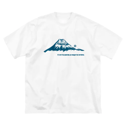 It is not the mountain we conquer but ourselves. ビッグシルエットTシャツ