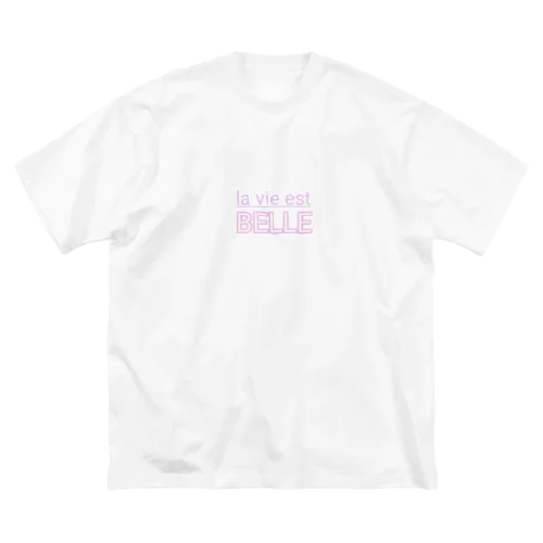 la vie est BELLE ビッグシルエットTシャツ