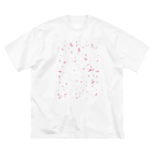 舞い散る桜 by sakura365 ビッグシルエットTシャツ