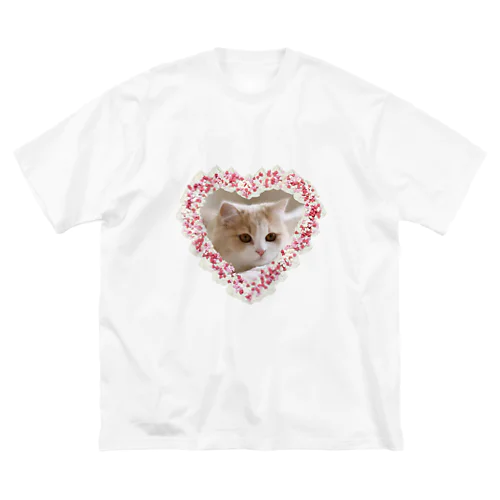 ホイップクリーム猫ちゃん ビッグシルエットTシャツ