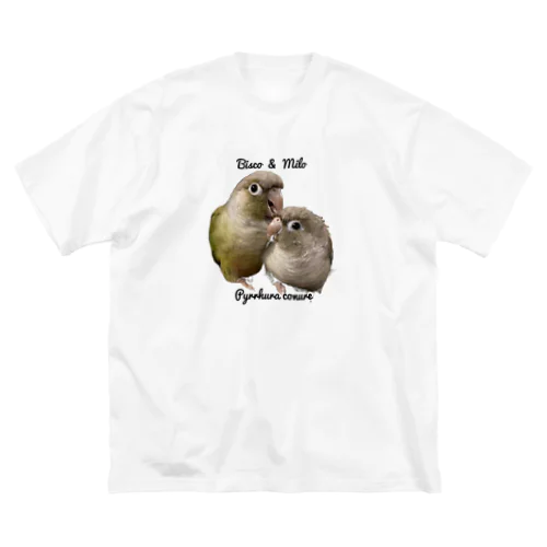 ウロコインコのびすみろシリーズ ビッグシルエットTシャツ