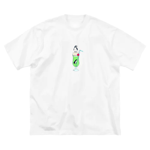 クリームソーダとペンギン ビッグシルエットTシャツ