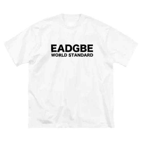 EADGBE スタンダードチューニングTシャツ ビッグシルエットTシャツ