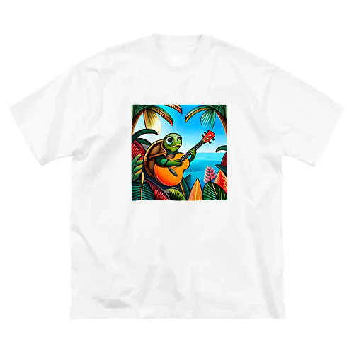 ウクレレを弾くウミガメ Big T-Shirt