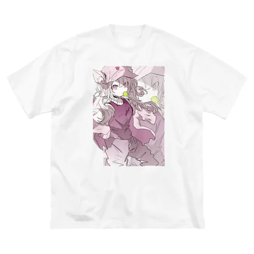 ケモミミツインテ少女 ビッグシルエットTシャツ