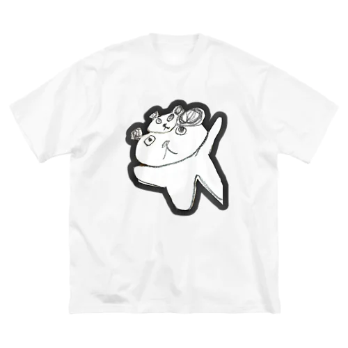 パンダのお面をつけたパンダ Big T-Shirt