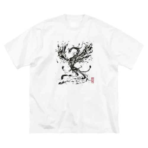 【墨絵】鳳凰 ビッグシルエットTシャツ