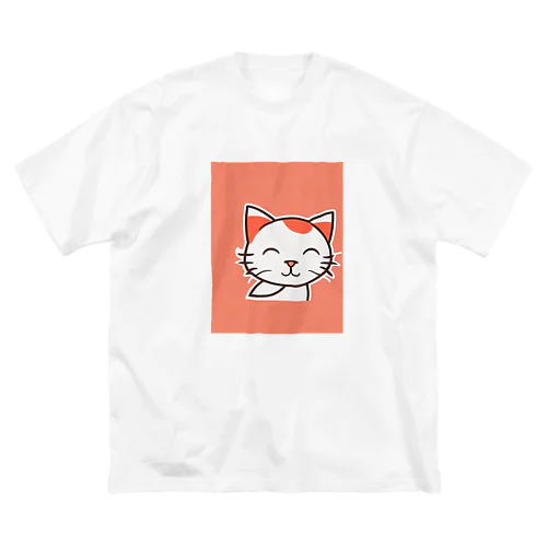 にっこりハッピーキャット ビッグシルエットTシャツ