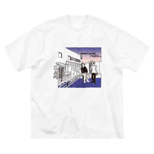 えもらじ。アートワーク夜Ver ビッグシルエットTシャツ