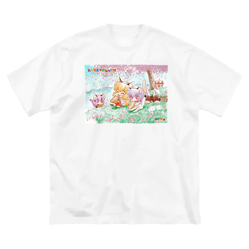 もふもふ♡けもっ娘村　春の遠足 Big T-Shirt