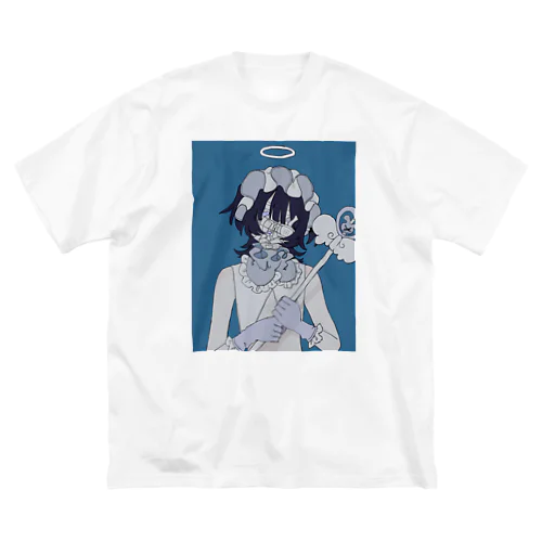 魔法少女ｳﾐ　証明写真風Tシャツ ビッグシルエットTシャツ