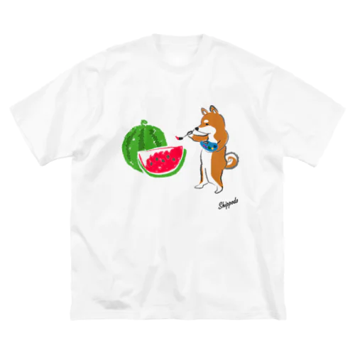 SUMMER柴犬 ビッグシルエットTシャツ