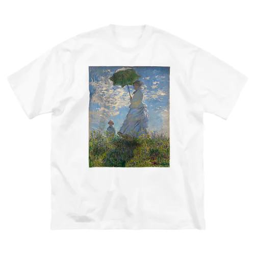 散歩、日傘をさす女性 / Woman with a Parasol - Madame Monet and Her Son Big T-Shirt