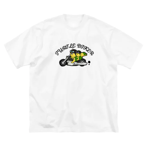 亀亀バイカー ビッグシルエットTシャツ