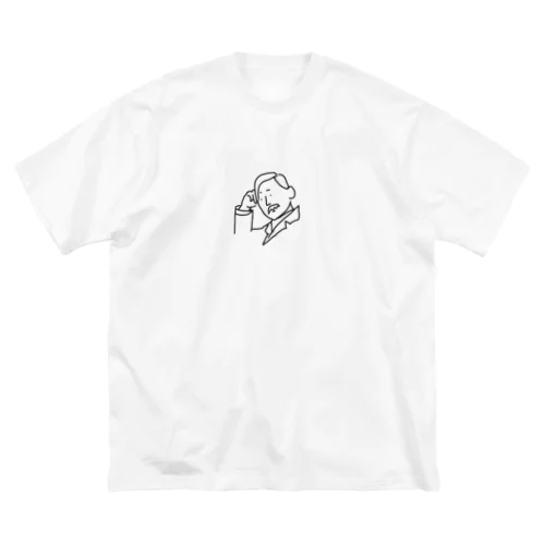 頬杖をつくおじさん Big T-Shirt