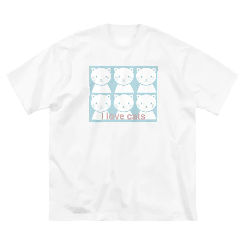 I love cats 猫大好き ビッグシルエットTシャツ