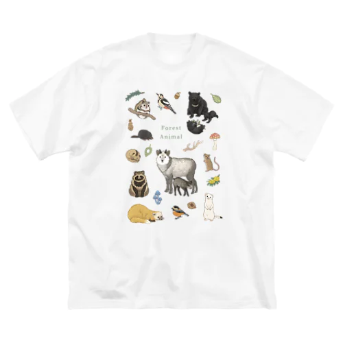 Forest Animal ビッグシルエットTシャツ