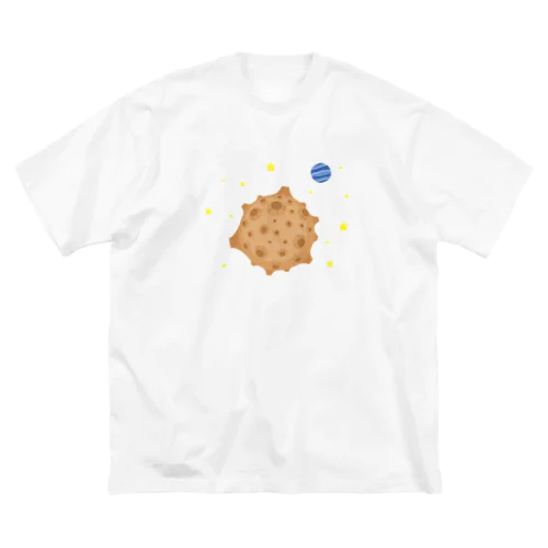 古いSFに出てきそうなデコボコのクレーターの惑星です! ビッグシルエットTシャツ