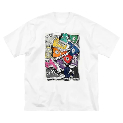 カラフルスニーカー Big T-Shirt