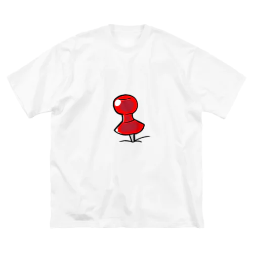 Pins！(red) ビッグシルエットTシャツ