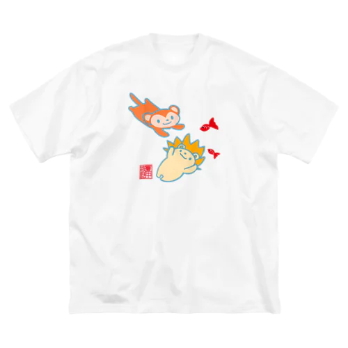 ししこもんきちpukapuka ビッグシルエットTシャツ