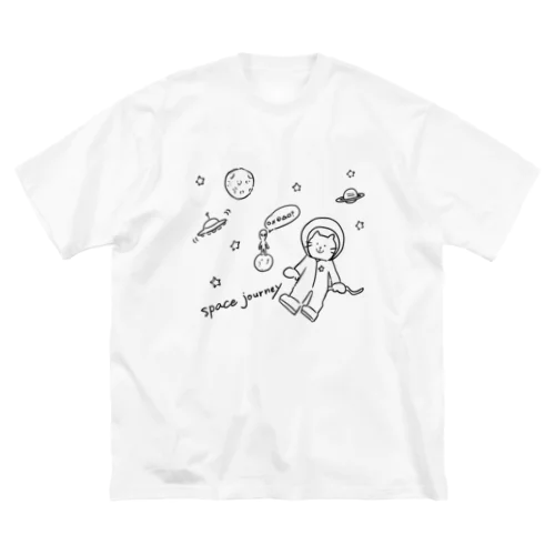 宇宙と猫 ビッグシルエットTシャツ