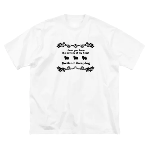 シェルティ　wing　onehappiness Big T-Shirt