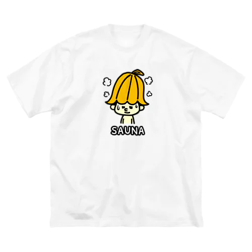 サウナ大好きサウナハトン ビッグシルエットTシャツ