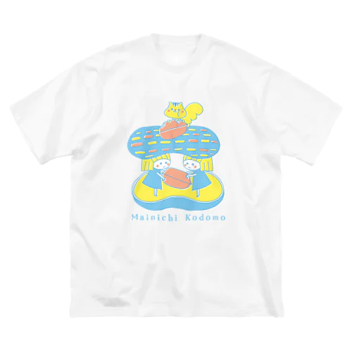 Mainichi kodomo nuts ビッグシルエットTシャツ