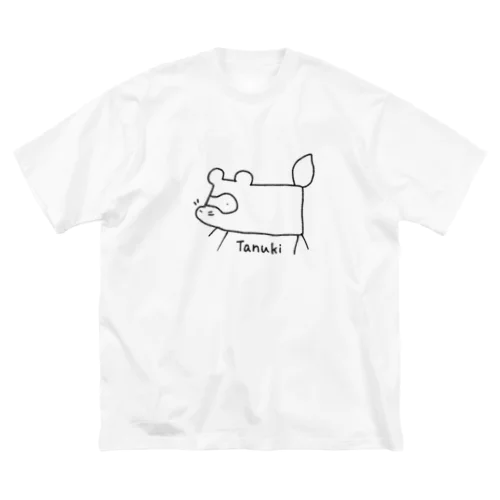 たぬき ビッグシルエットTシャツ