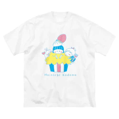 Mainichi kodomo cupcake ビッグシルエットTシャツ