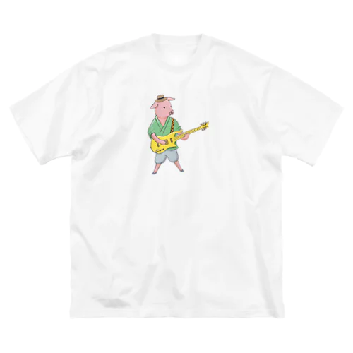 ギター・猪八戒 ビッグシルエットTシャツ