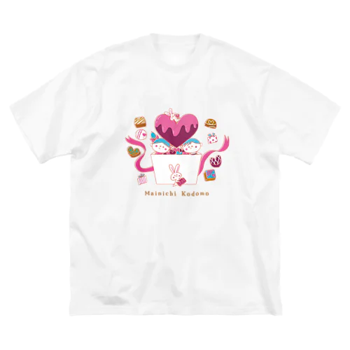 Mainichi kodomo chocolate ビッグシルエットTシャツ