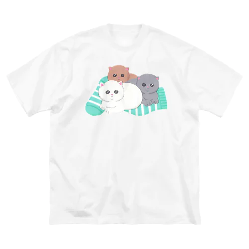 くつした猫 ビッグシルエットTシャツ