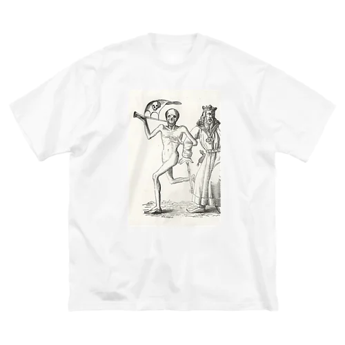 ホルバインの死の舞踏と聖書の木版画 ビッグシルエットTシャツ