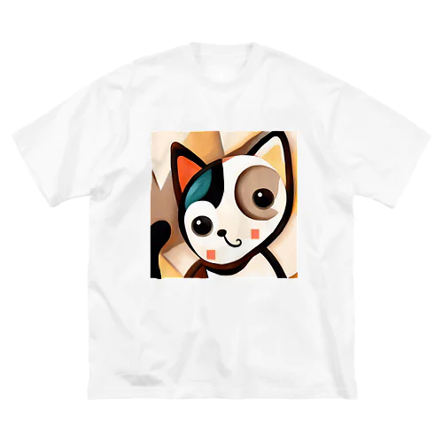 Mysterious Cat ビッグシルエットTシャツ