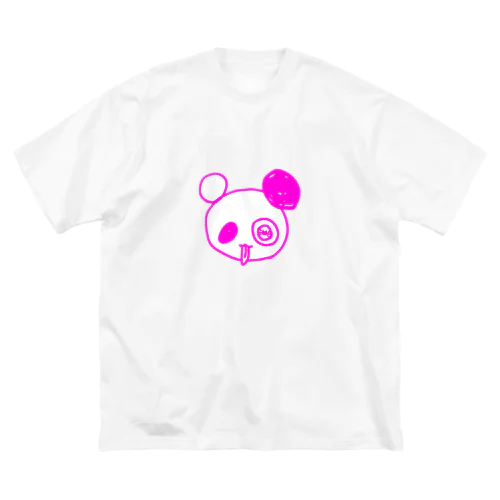 LovePANDA-ラフ・パンダ-ฅ^ơωơ^ฅ♡(マゼンタ) ビッグシルエットTシャツ