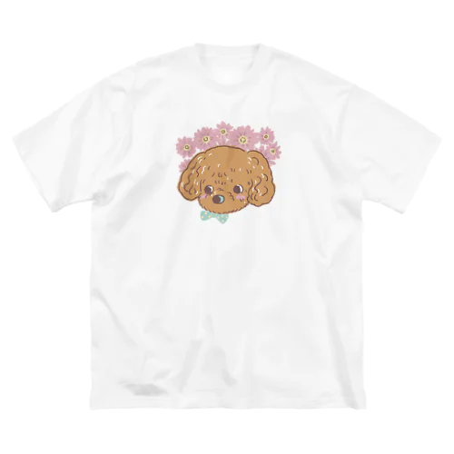 トイプーとピンクのガーベラ Big T-Shirt