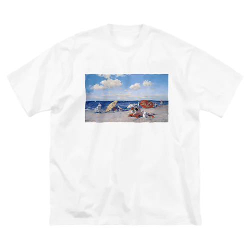 海辺にて ウィリアム・メリット・チェイス ビッグシルエットTシャツ