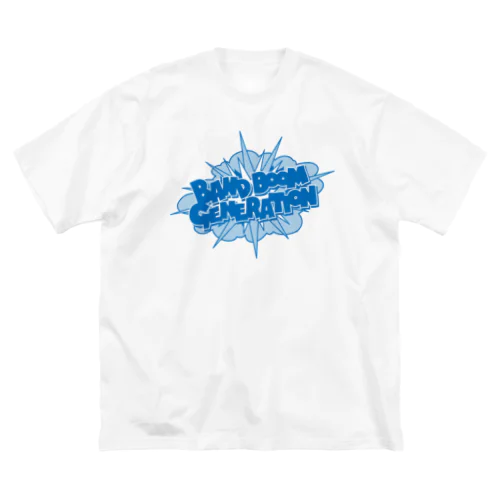 バンドブーム世代（青） ビッグシルエットTシャツ